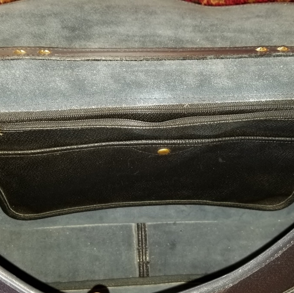 Vtg. Unisex Dooney Bourke British Surrey Briefcase - Picture 11 of 13